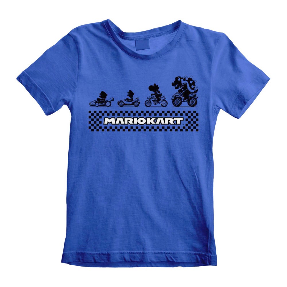 Nintendo Super Mario - Mario Kart - Silhouettes Kids T-shirt - Blue